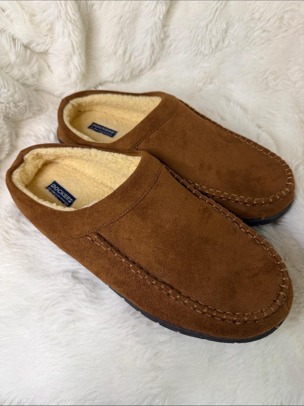 Dockers Brown Suede Slip-On Moccasins | Size Men’s XXL 13-14 - Picture 5 of 5